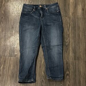 Diane Gilman Dark Wash Capris